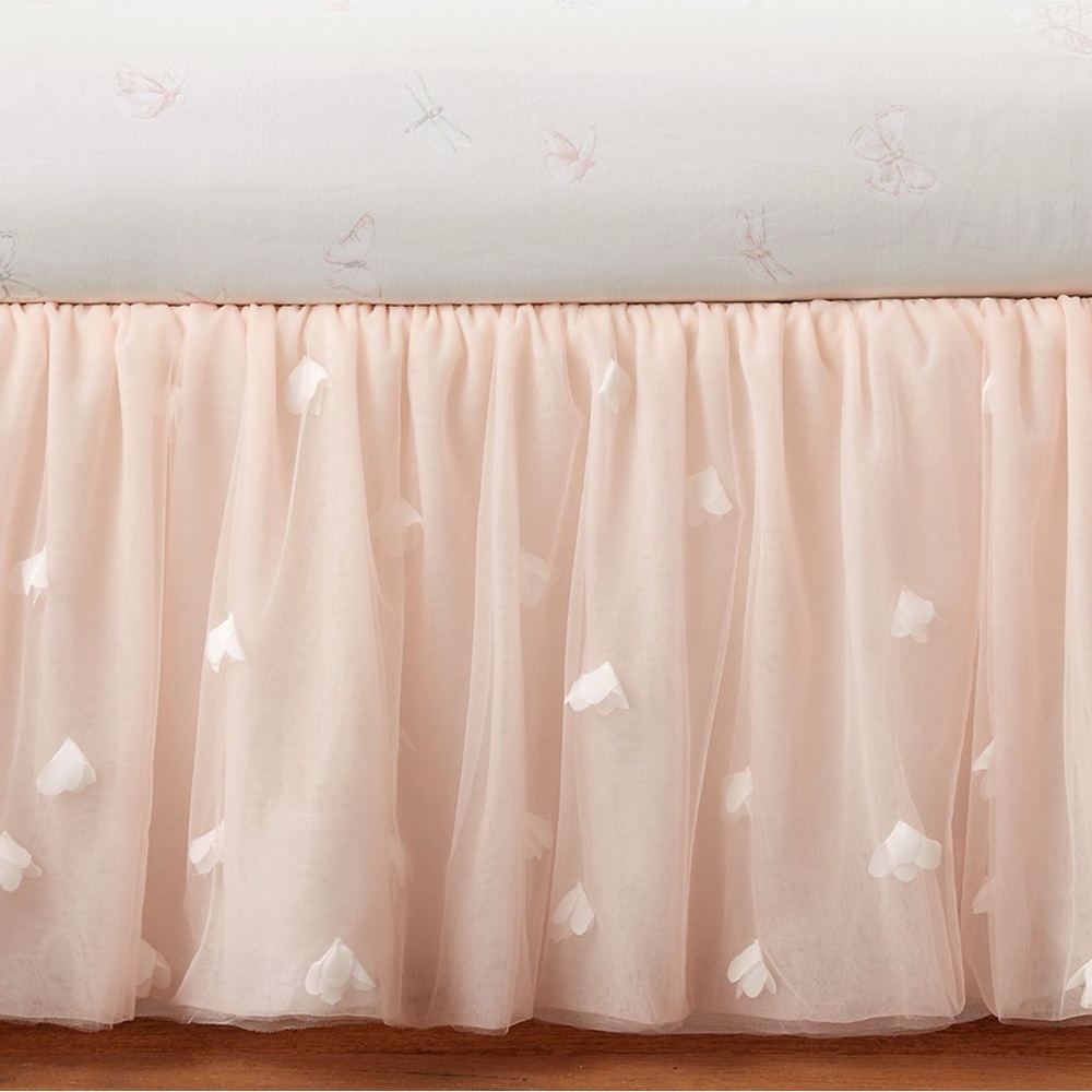 Monique Lhuillier Ethereal Tulle Crib Skirt- from Pottery Barn Kids